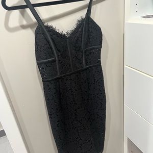 Express black lace dress size 0. Little black dress
